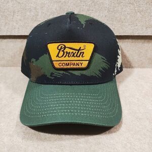 Brixton Linwood Camo Structured Trucker Hat #U